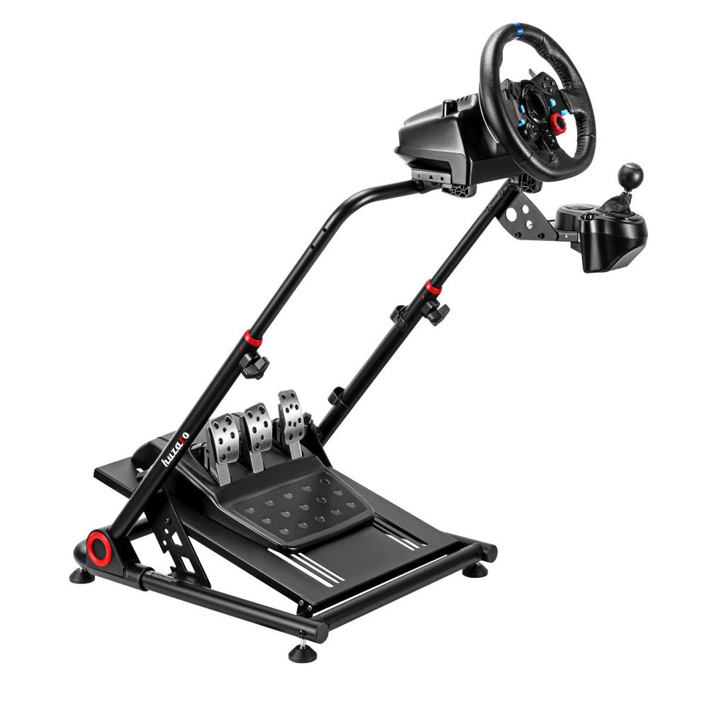 Huzaro Speed 3.0 | Racing Lenkradständer Gaming Lenkrad Fahrsimulator Rennsport Compatible Wheel Steering Stand | für Logitech Fanatec Thrustmaster