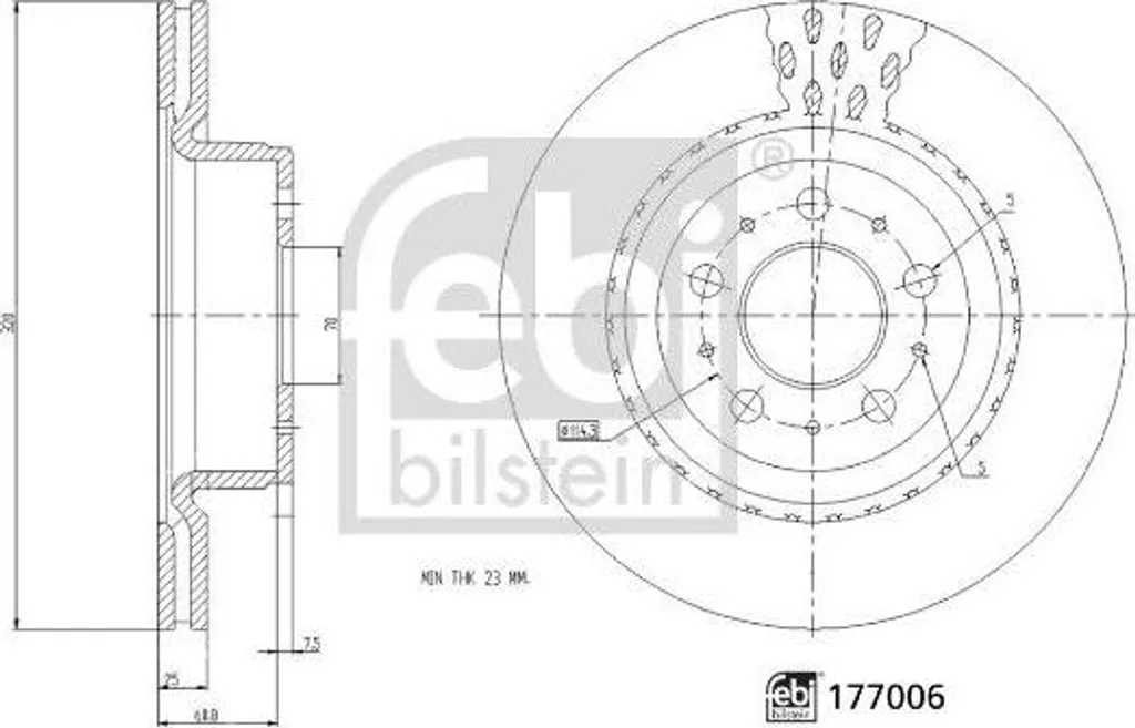 Pièce de freinage Tesla Model 3 FEBI BILSTEIN 177006 OE 104461100D Qualité