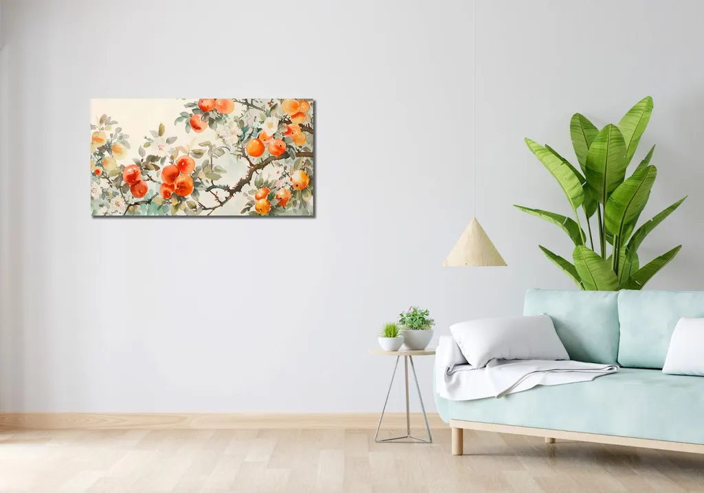 Image 100 x 50 cm Kaki Haute Définition - Grand Format Toile Canvas
