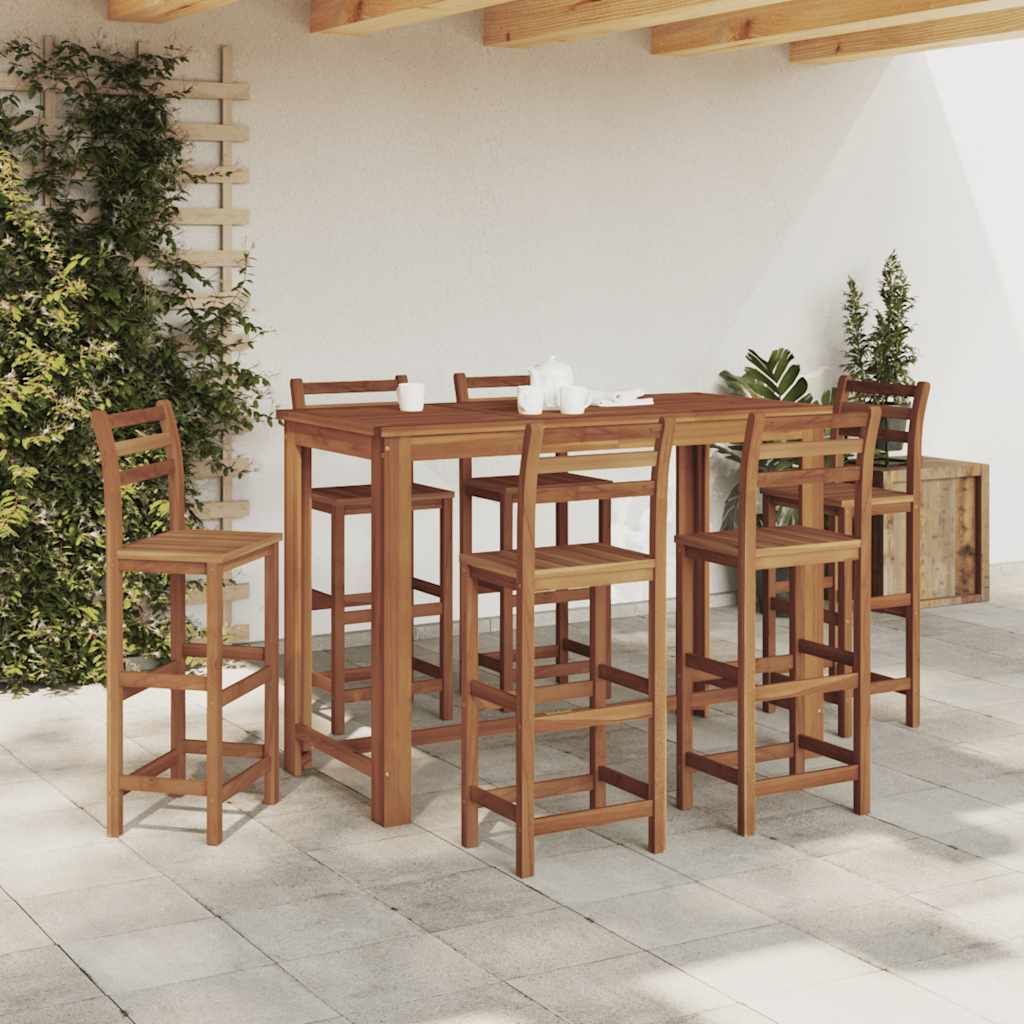 ZMH Bartisch Massivholz Akazie 150x70x105 cm