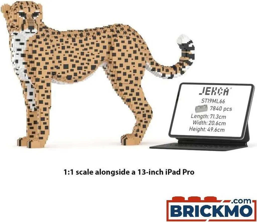 Jeu de Construction JEKCA Guépard ST19ML66 : Sculpture Autobloquante
