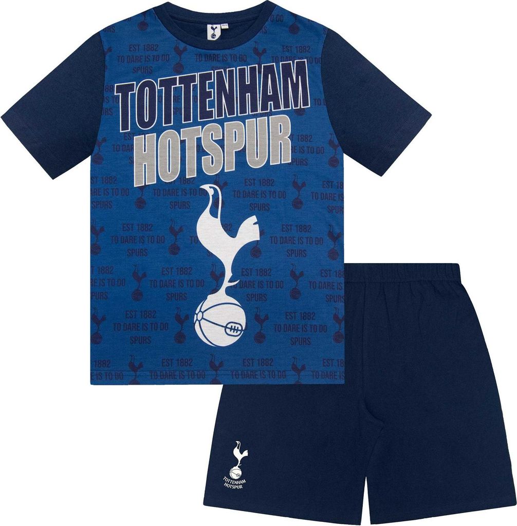 Tottenham Hotspur FC - Schlafanzug mit Shorts für Jungen GF856 (146) (Marine)