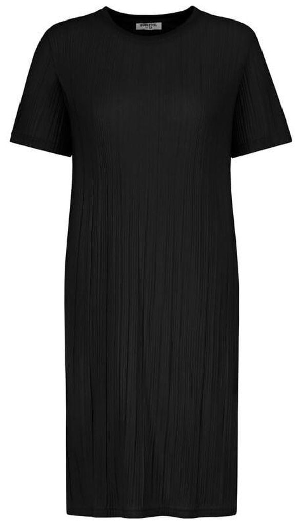 Sublevel Mittellanges Kleid Damen JERSEY PLISSEE DRESS schwarz M