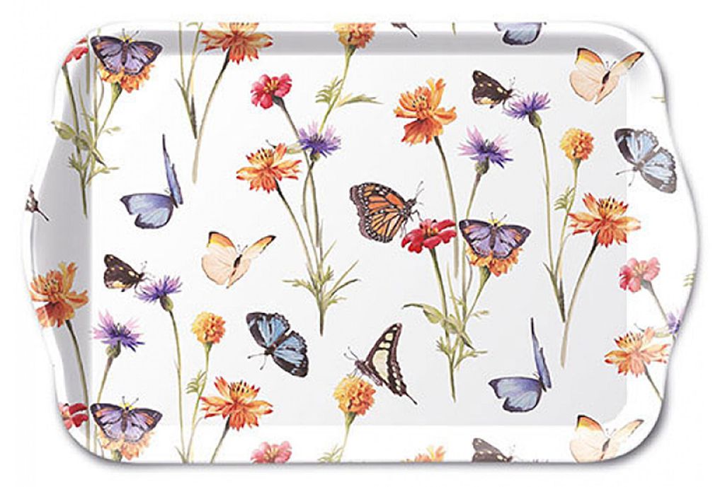 Ambiente Tablett Schmetterlingsgarten 13x21cm Produktbild 
