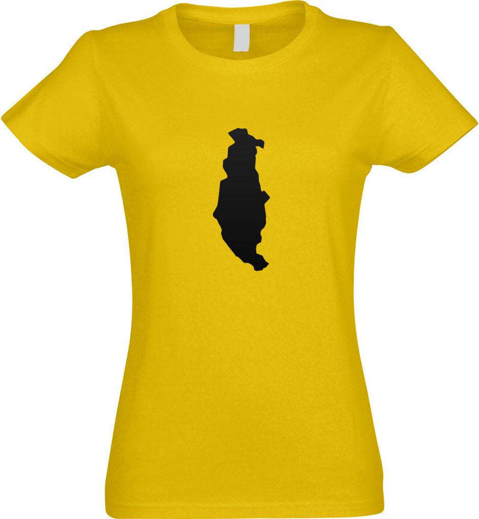 Kiwistar - T-Shirt tailliert - Damen - gelb - Golanhöhen - Ramat haGolan - mit Motiv Bedruckt - Funshirt Design - Sport - Freizeit - Damen - S
