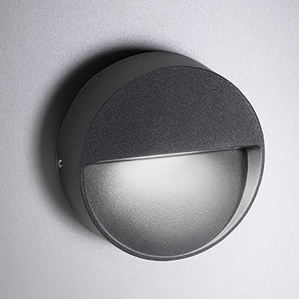 Applique LED Extérieure Bottom IP54 en Aluminium Gris Foncé 4.5W 10cm