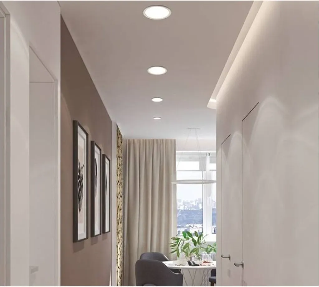 Apparecchio LED da incasso EASY-R, variante: EASY-R M, Ø 166 mm, 12 W, 1080 lm, 3000 K, bianco - 8