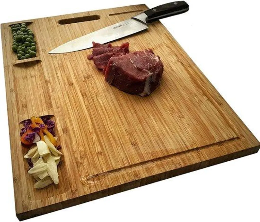 Plateau bois antibactérien 60x40cm : fini le désordre sur le plan de travail