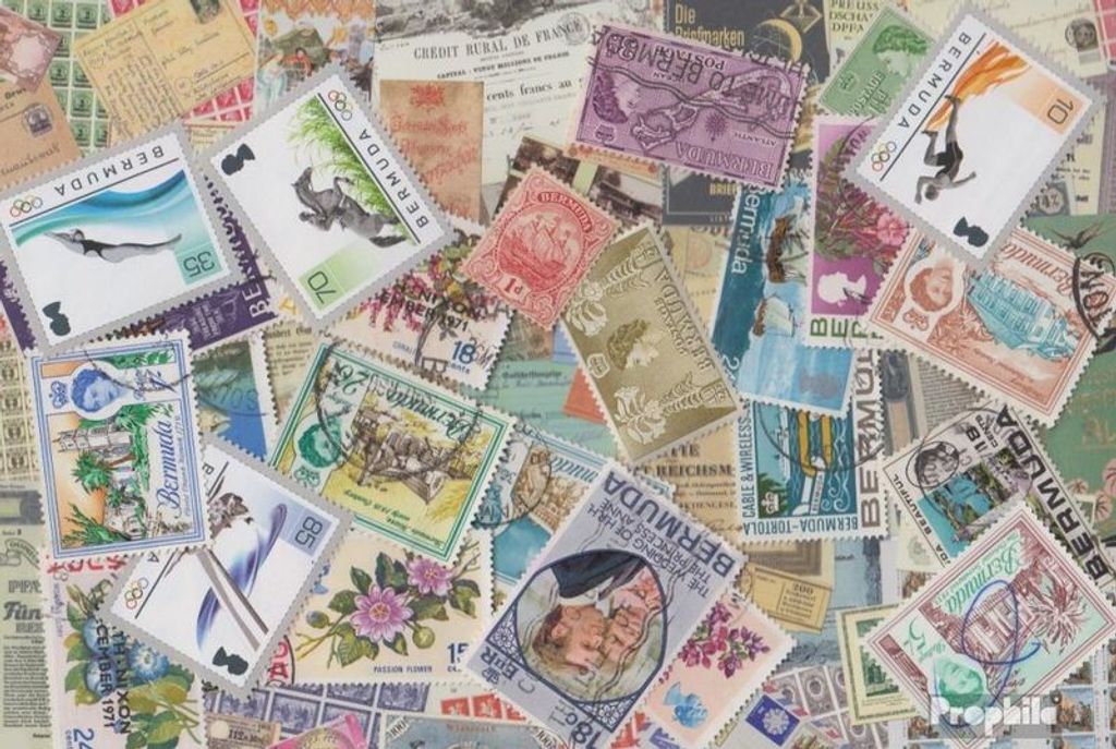 Briefmarken Bermuda-Inseln 25 verschiedene Marken