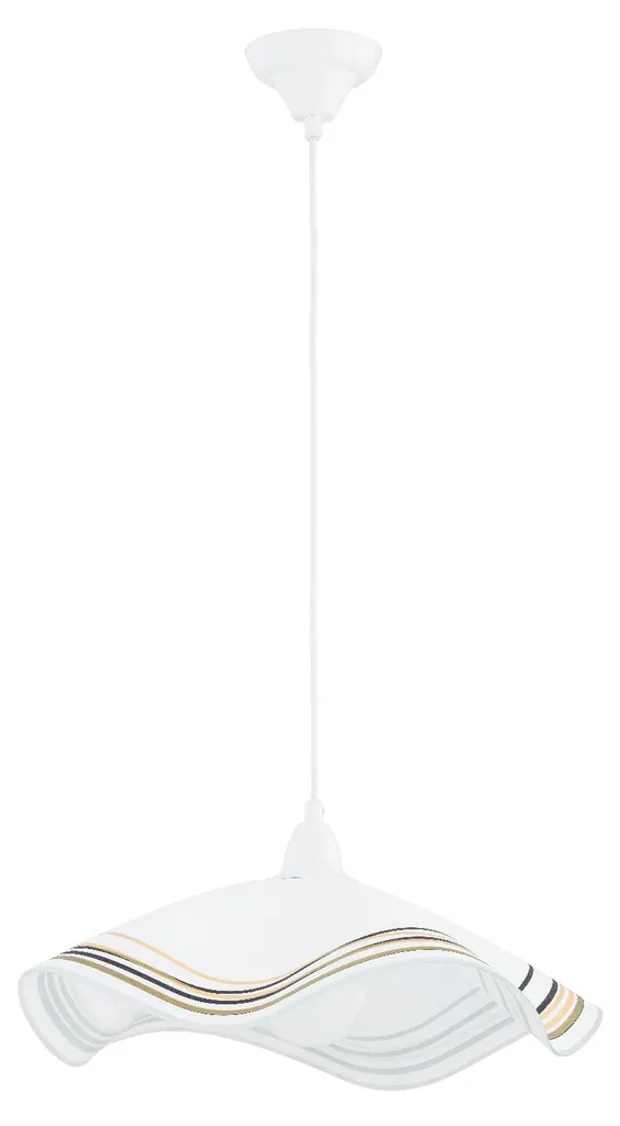 Lustre Suspension Moderne FLORES Tricolore 90cm pour Salon et Séjour