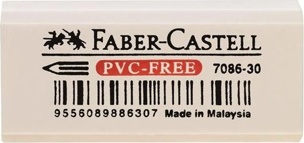 Gomma Faber-Castell 188730 Bianca - Gomma per Cancellare Professionale