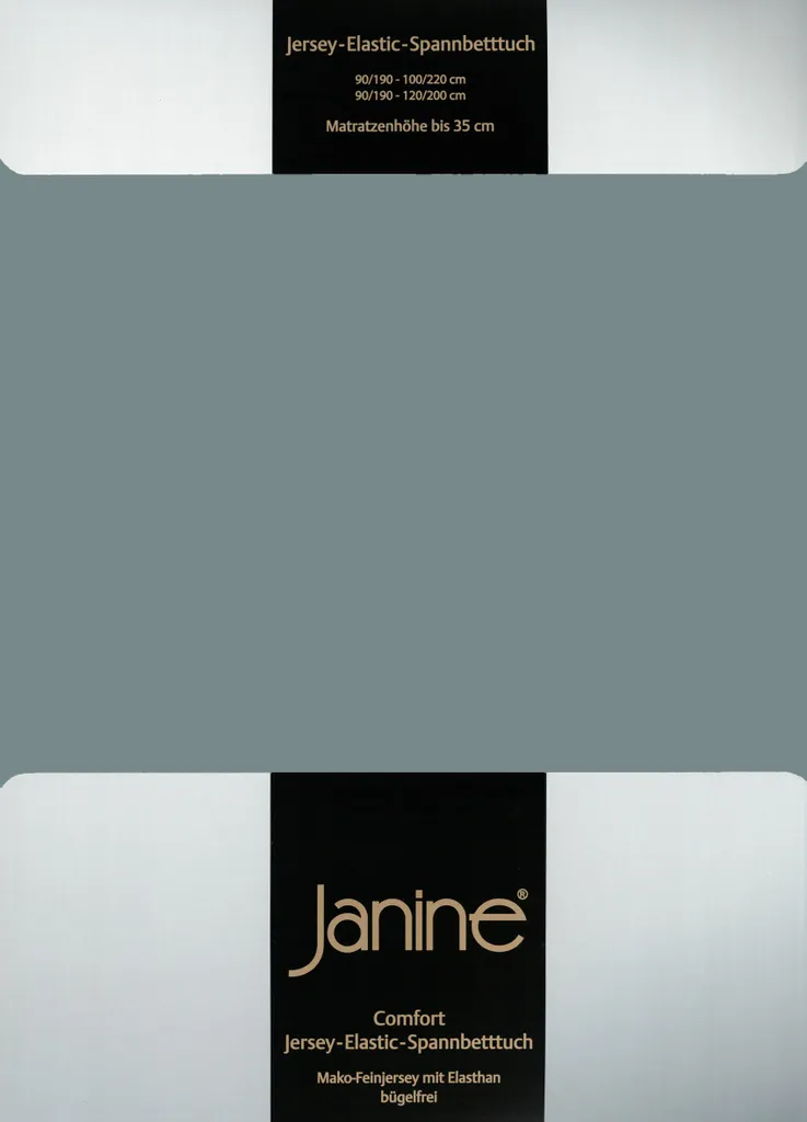 Drap-housse pour grand lit 180x200 ou 200x220 cm Janine Jersey Élastique