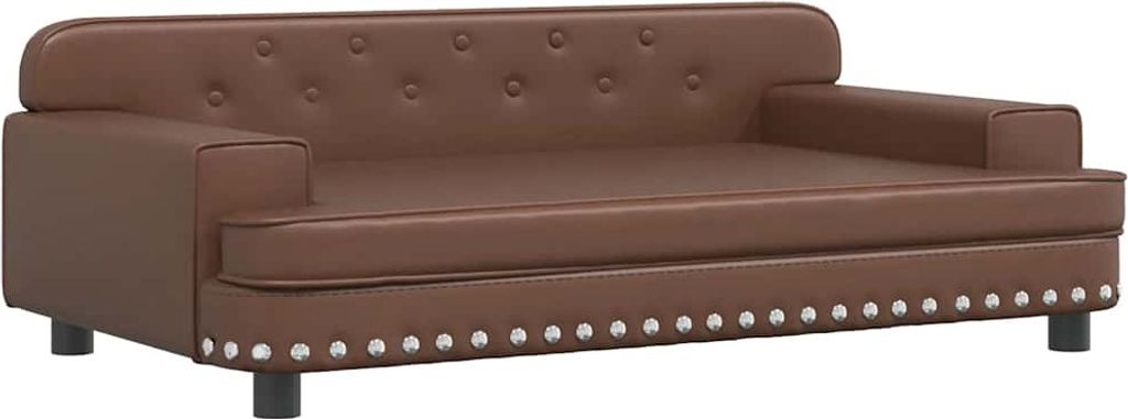 vidaXL Hundebett Braun 90x53x30 cm Kunstleder
