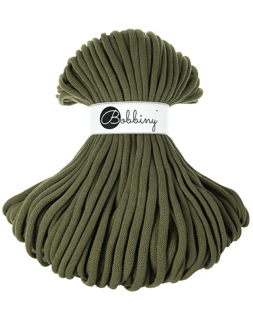 Bobbiny Jumbo 9 mm 100 m Avocado Schnur Produktbild 