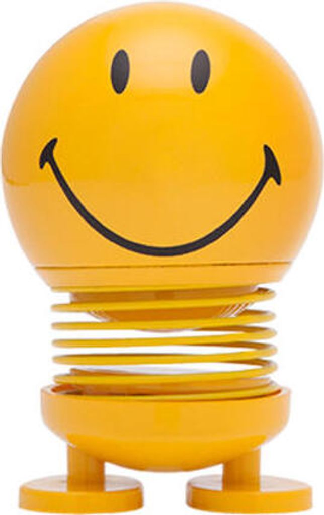 Hoptimist Baby Smiley, Klein, Lächeln, Wackelfigur, Deko- / Spielidee, Kunststoff, Gelb, 9102-20
