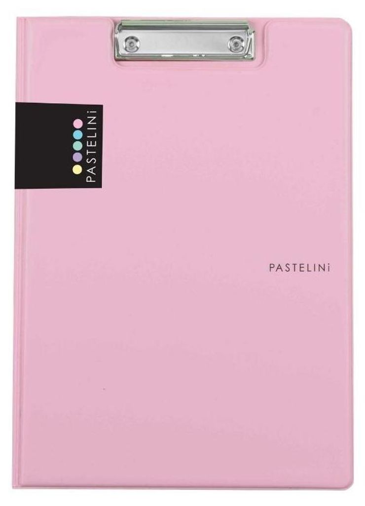 Cartella doppia A4 in plastica PASTELINI rosa Immagine del prodotto 