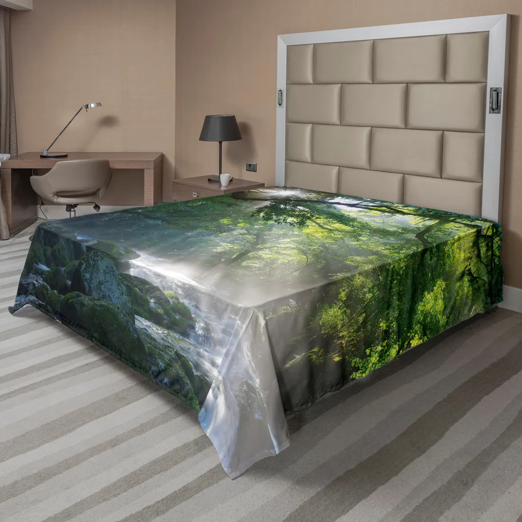 Lenzuolo ABAKUHAUS Foresta Pluviale 244x205 cm - Microfibra Morbida