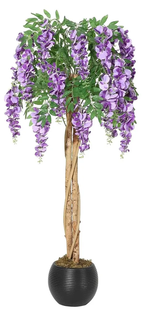 Arbre artificiel violet 180 cm sans entretien pour décoration durable