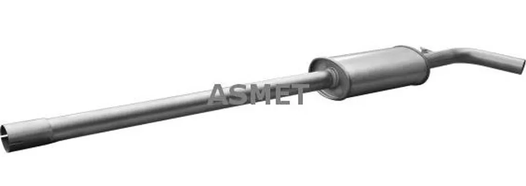Silencieux central robuste ASMET 10135 avec protection anti-corrosion