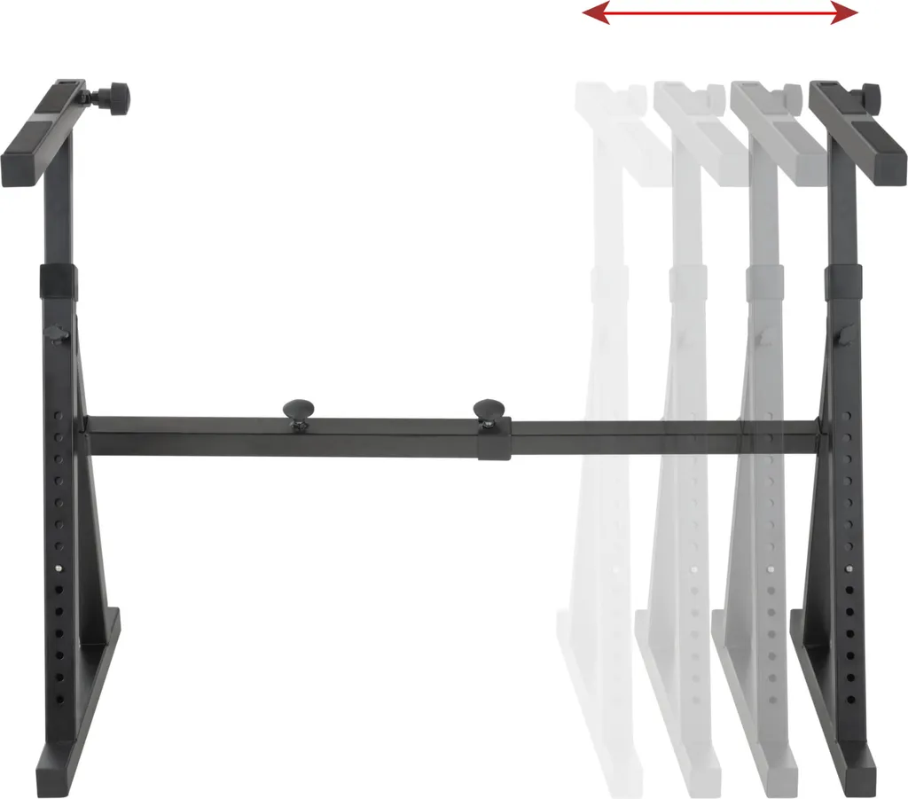 Support de clavier Proline KSD-400Pro MK II ajustable et pliable noir