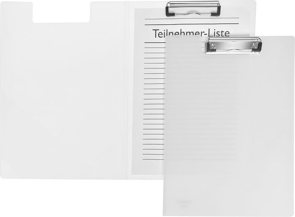 FSY Klemmbrett-Mappe, Transparent, transp., 1 Stück