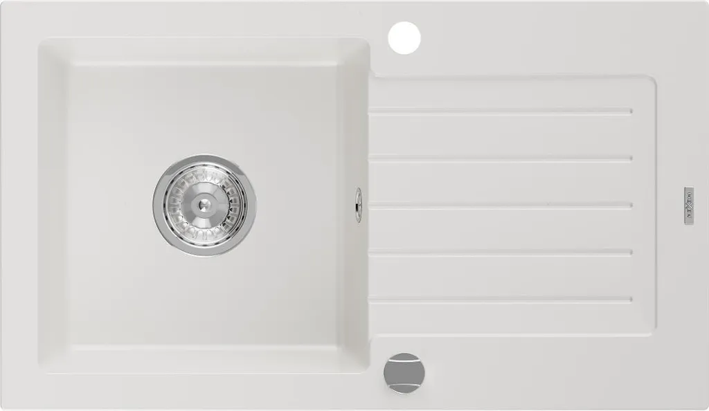 Lavello Mexen Pablo 6510751010-20 - Granito Bianco 1 Vasca 752mm