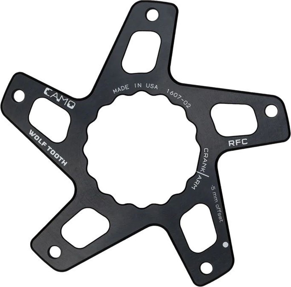 Wolf Tooth CAMO Race Face Direct Mount Spider, P3 Fatbike 58mm Kettenlinie/+4mm Offset, black