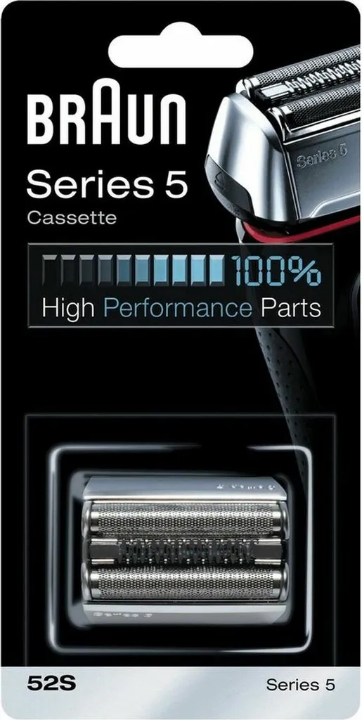Cassette de rechange Braun 52S pour rasoir électrique Series 5 Argentée
