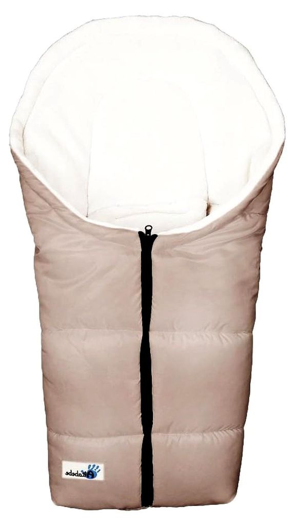 61 Alaska Daunenfußsack für Babyschale, Beige