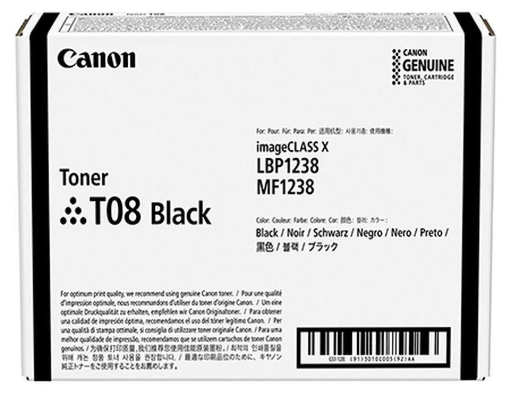 Canon T08 - Nero - originale - cartuccia toner Immagine del prodotto 