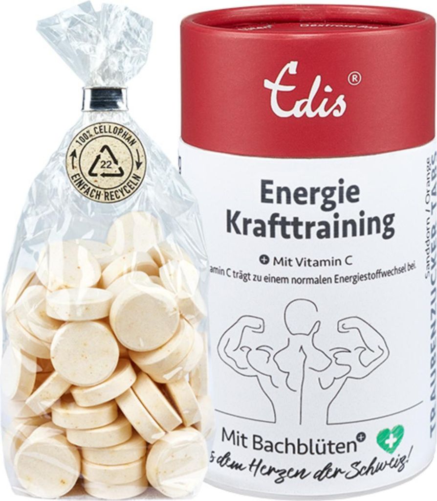 Edis Energie Krafttraining Bachblüten Traubenzucker