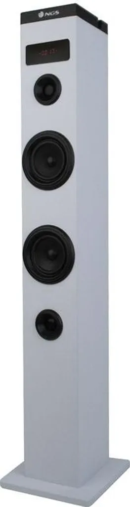 Tour de Son 50W Bluetooth avec Entrée Optique et USB - NGS Sky Charm Blanc