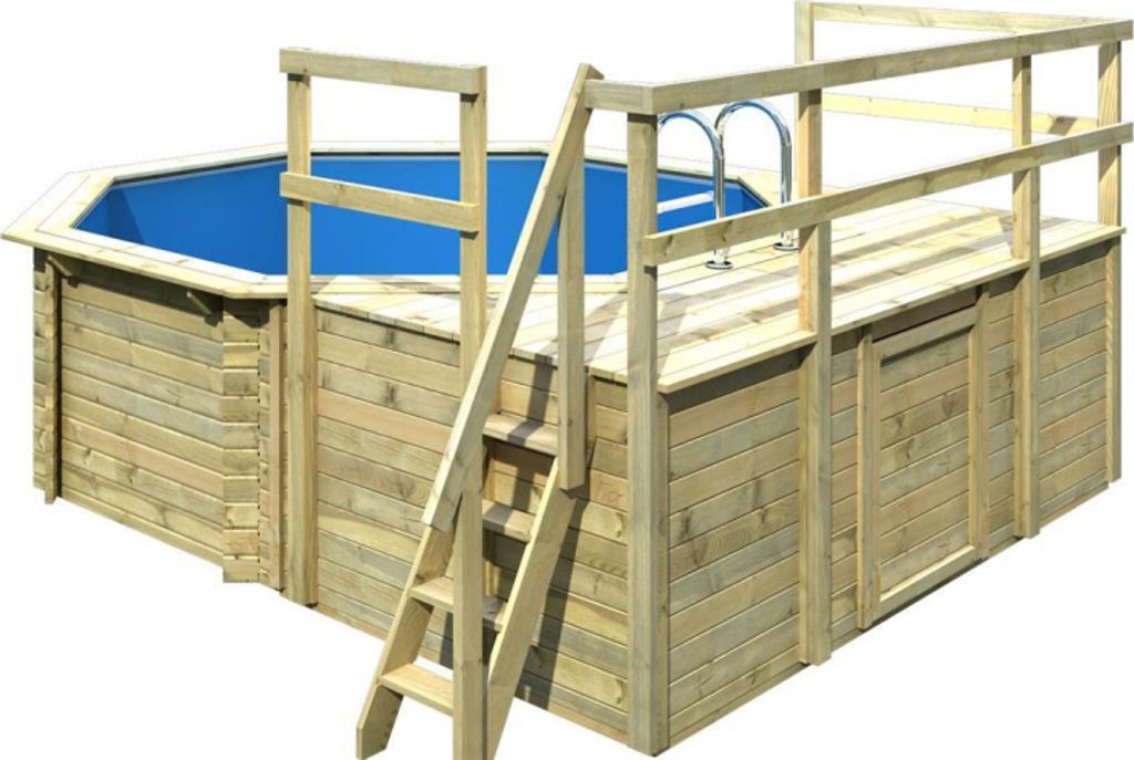 Terrasse Erweiterung rechts/links für Pool Achteck 400 x Produktbild 