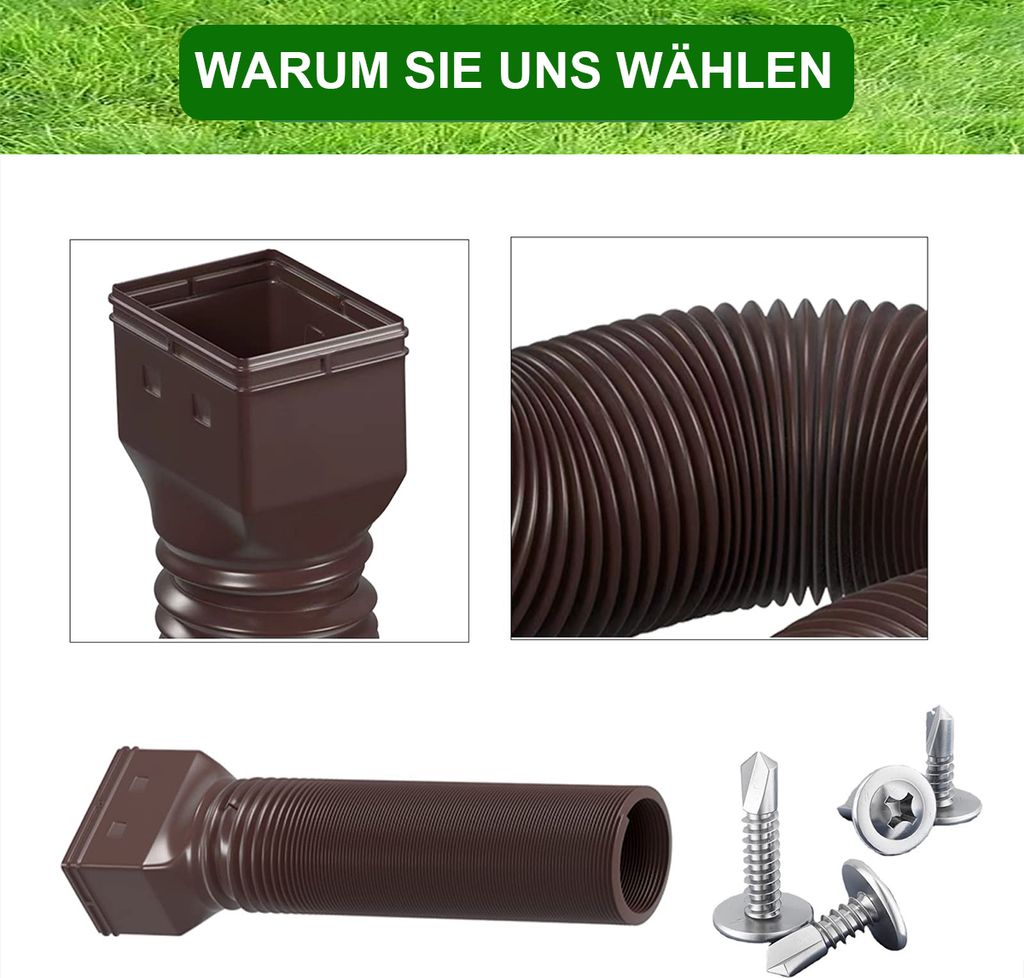 Regenwasser und Dachrinnenrohre, Fallrohrverlängerungen, Produktbild 7