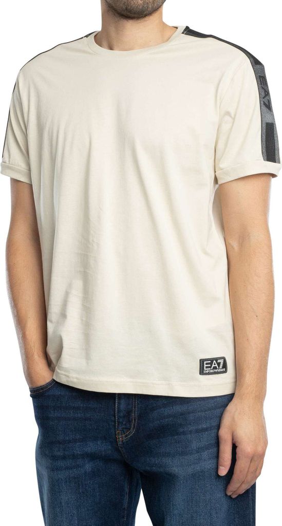 EA7 Logo Series Tape Baumwolle Shirt Herren