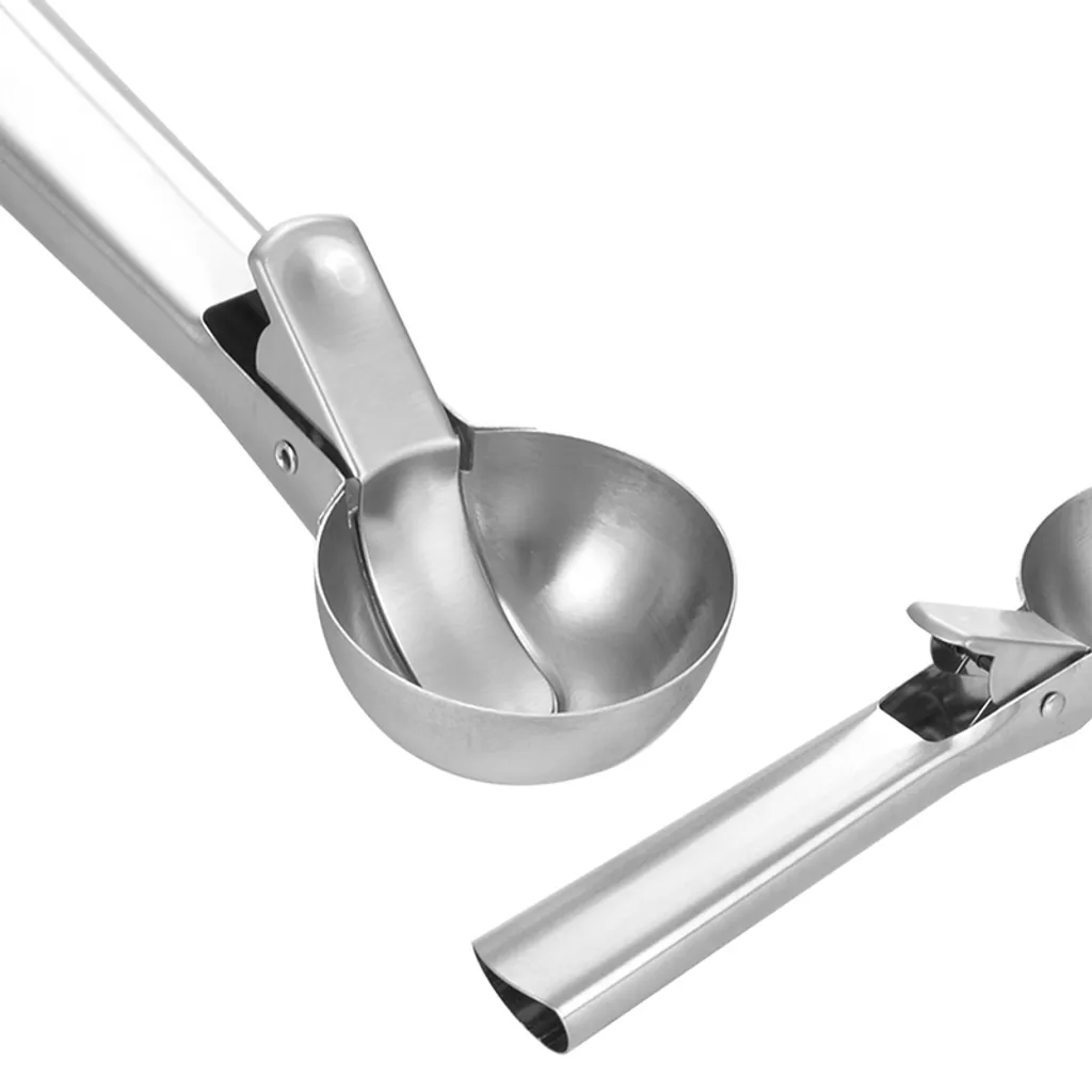 2 Eisportionierer Edelstahl - Eislöffel Mit Rutschfestem Griff, 22cm, Spülmaschinenfest