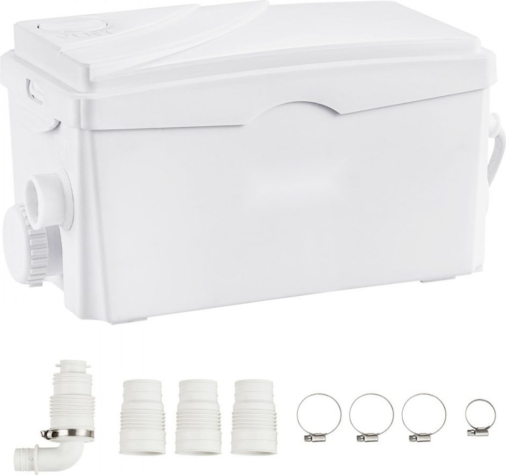 Hebeanlage 350 W - Abwasserpumpe 6000 l/h Durchfluss - 7 m Förderhöhe - 3 Wassereinlässen für Keller, Küche, Spüle, Dusche, Badewanne