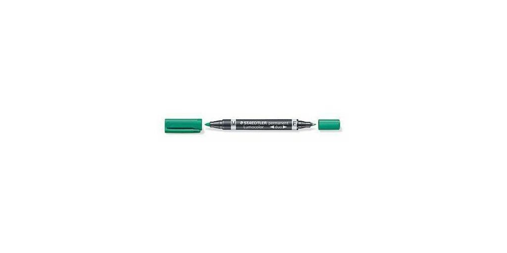 STAEDTLER Permanentmarker Lumocolor duo 348-5 0,6mm/1,5mm grün