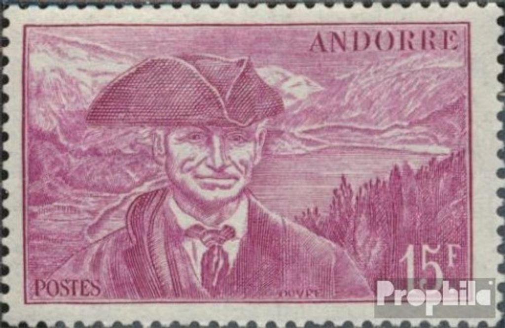 Briefmarken Andorra - Französische Post 1944 Mi 129 postfrisch Landschaften