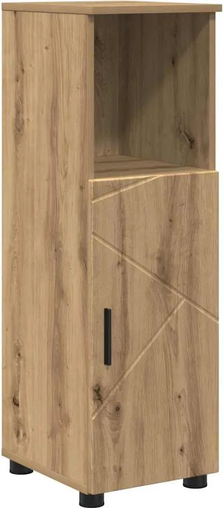 Organizzatore Bagno vidaXL Rovere Artisan | Mobiletto 35x30x95 cm