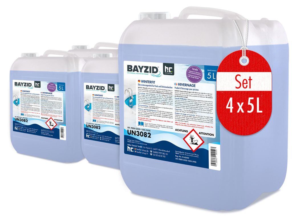 4x 5 L BAYZID® Winterfit Überwinterungsmittel Produktbild 