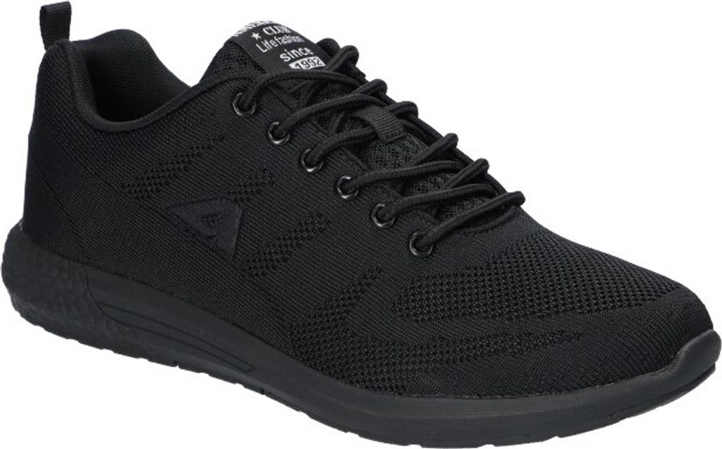 AMERICAN CLUB WT242 Sportschuhe für Herren, Sneakers, Schuheinlage "MEMORY FOAM SYSTEM", Leichte und luftige Schuhe, Schwarz 41