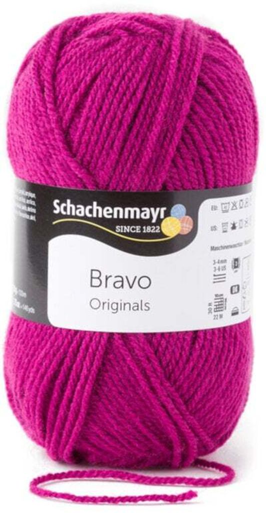 Schachenmayr Bravo Originals 08339 Raspberry Przędza Zdjęcie produktu 