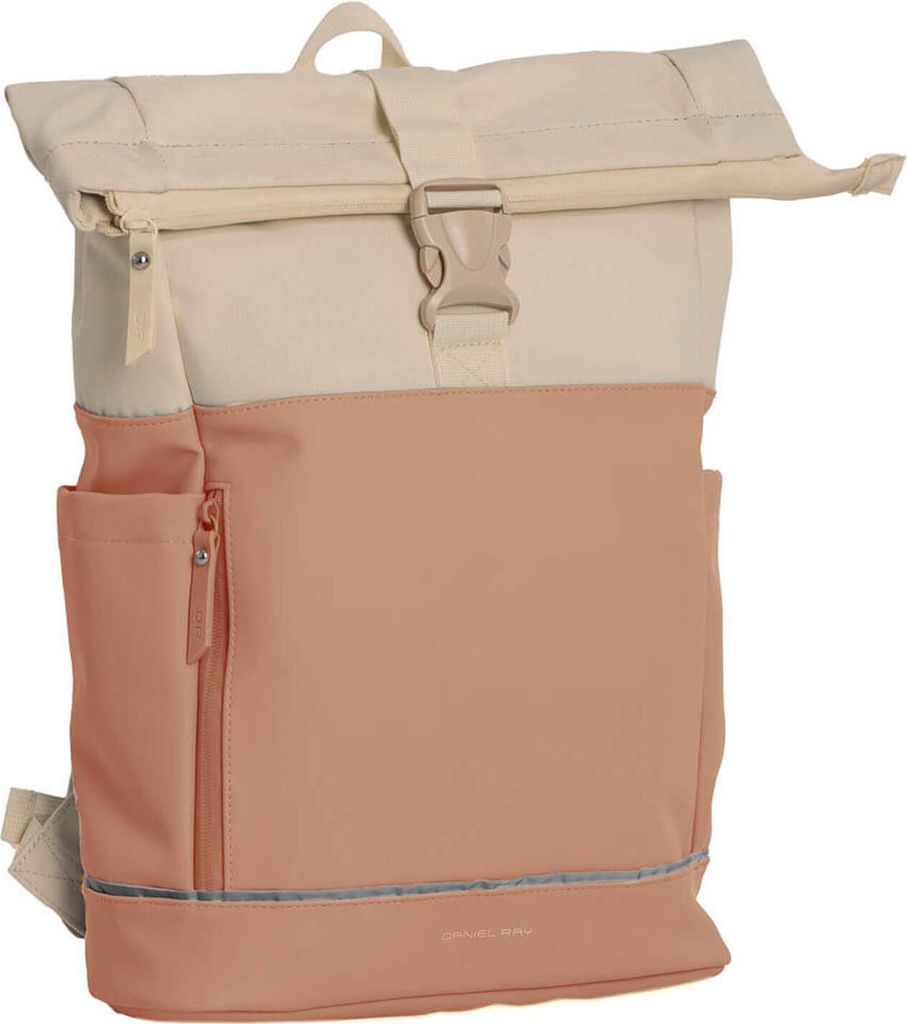 Daniel Ray Rucksack Pittsburgh mit Rolltop-Verschluss - Rolltop-Tasche mit Laptop-Fach in Pink
