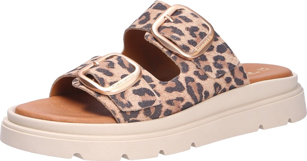 Tamaris Damen Pantolette, braun(leopard (360)), Gr. 39 Produktbild 
