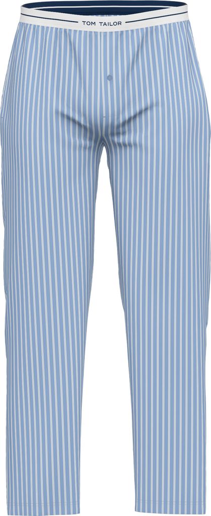 TOM TAILOR Herren Pyjama blau längsgestreift Größe: 48