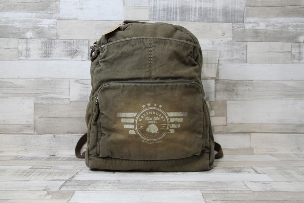 Plecak Greenburry Canvas BackPack XL Vintage Aviator khaki Zdjęcie produktu 