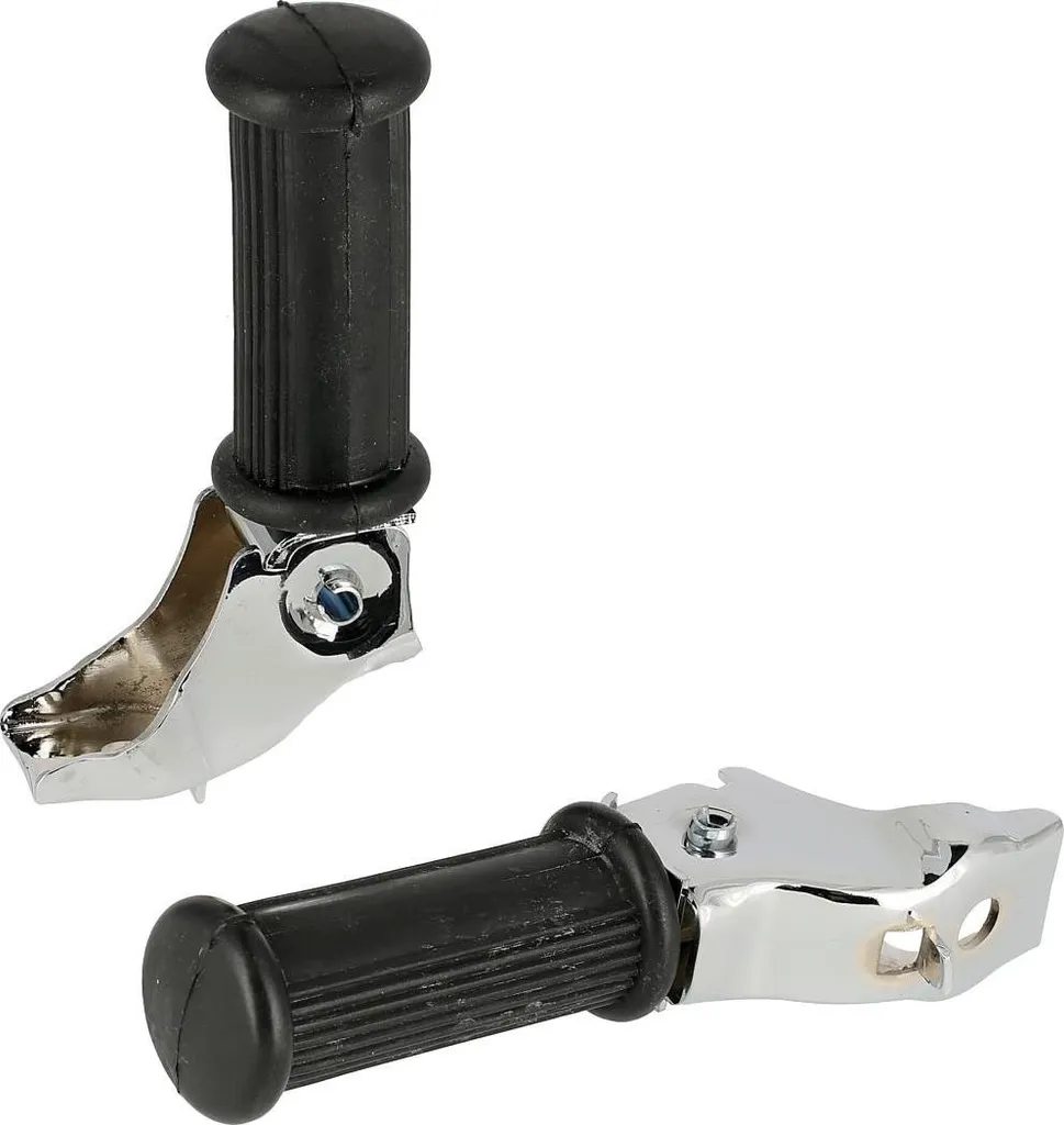Coppia Poggiapiedi Anteriori MZ TS 125 150 ES 125 150 Cromati Prezzo Offerta