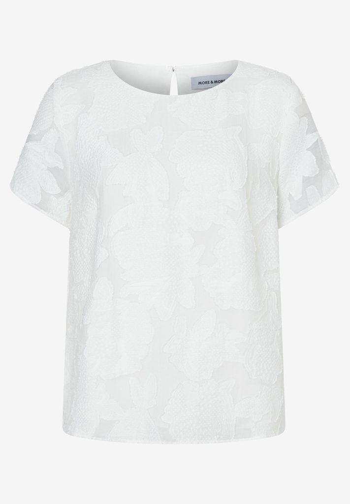 Bluse mit Flower-Dessin