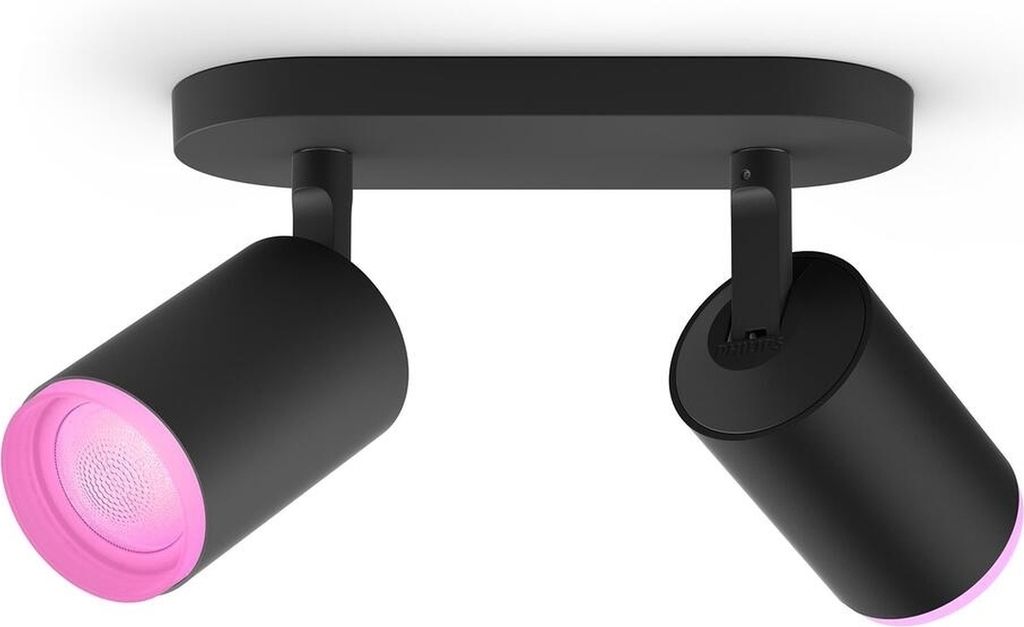 Philips Hue WCA Fugato Strahler GU10 2x5,7W, Schwarz | Philips Hue